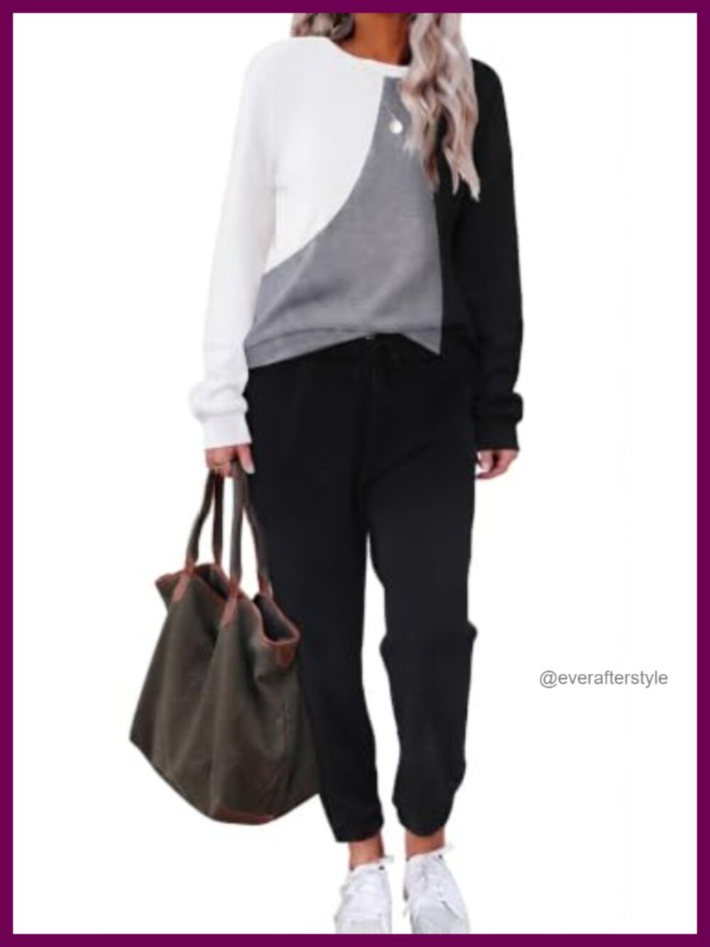 Women's Lounge Set Two Piece Outfit Sweatsuit Jogger Set Soft Comfy